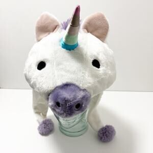 Unicorn Plush Hat One Size Fits Most Halloween Whimsical Magical Pretend Play